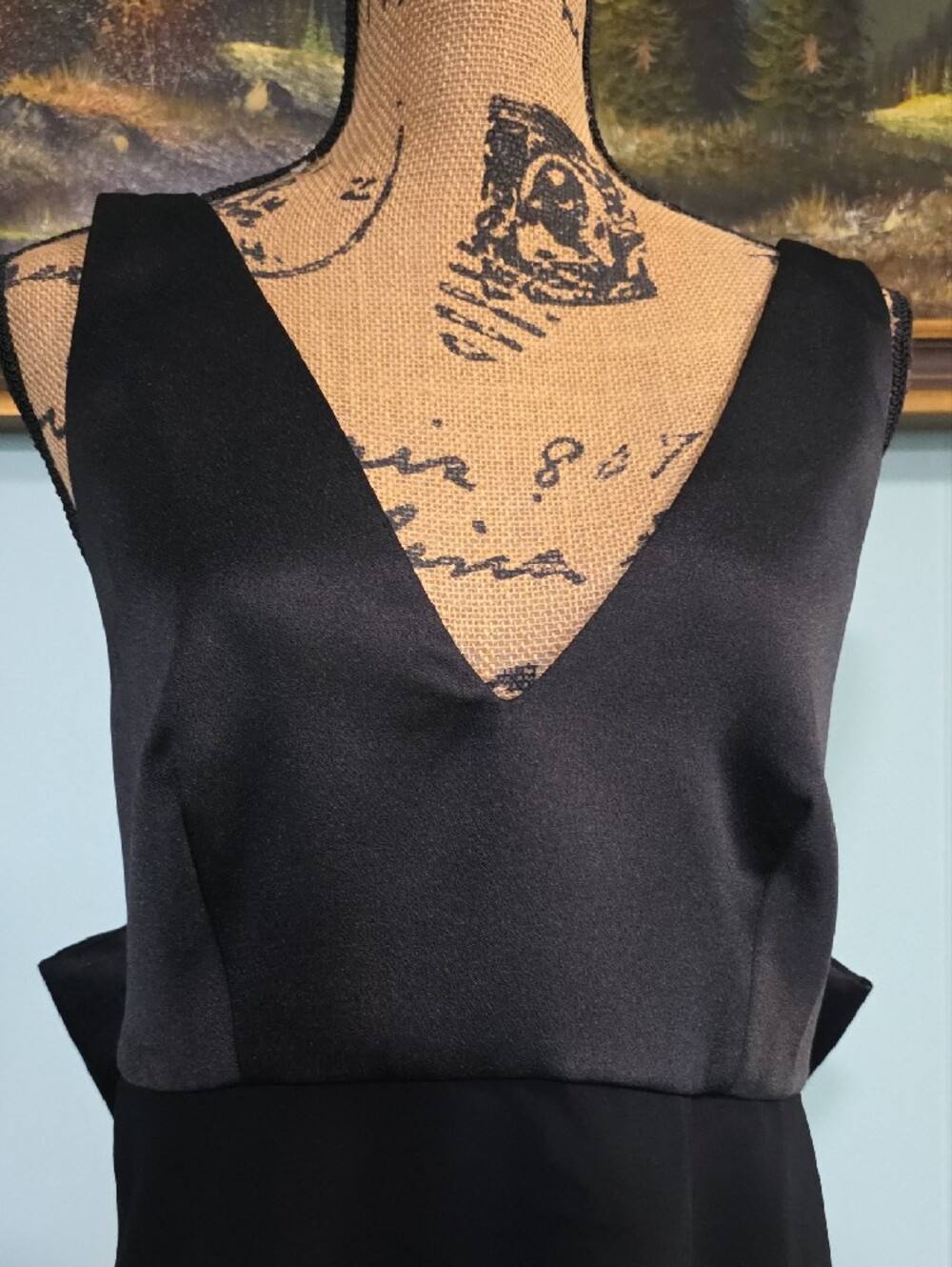 Zara Black Backless Mini Dress with Oversized Bow - Picture 7 of 8